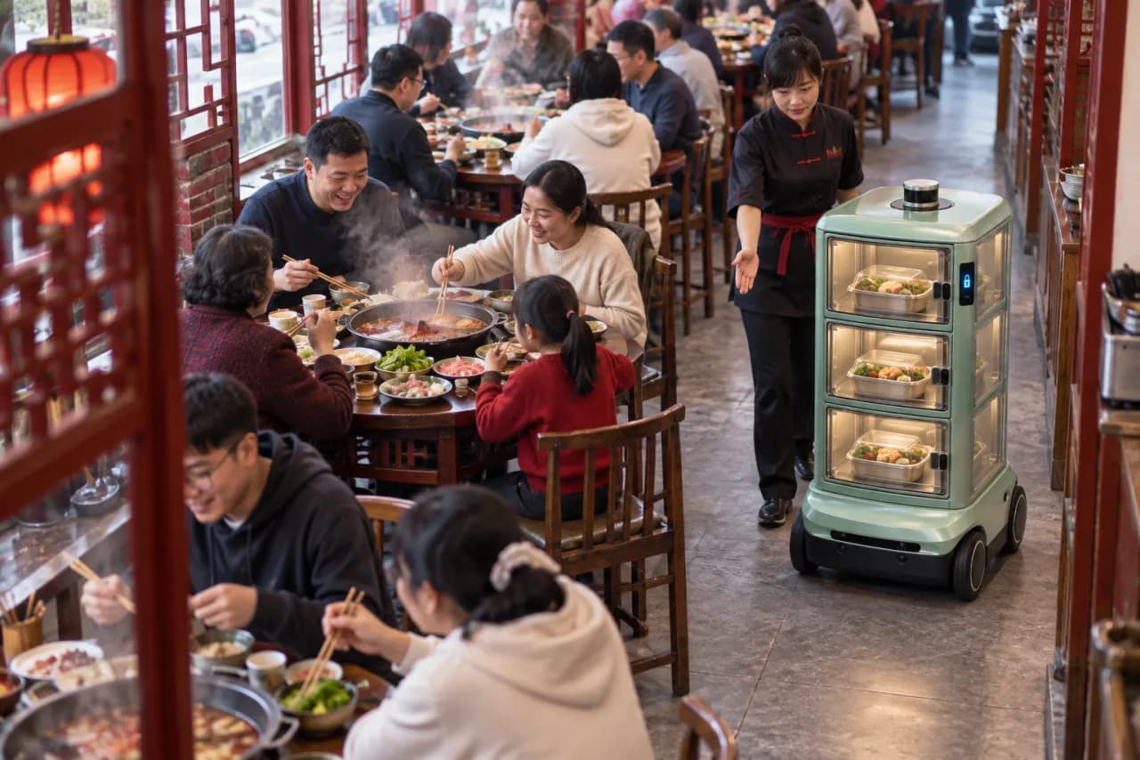 送餐机器人 · 查看更多产品与场景图片 2